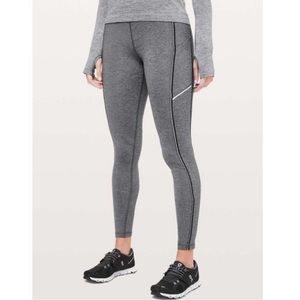 EUC Lululemon Speed Up Tight * Metallic 28"
Heathered Black: Size 6